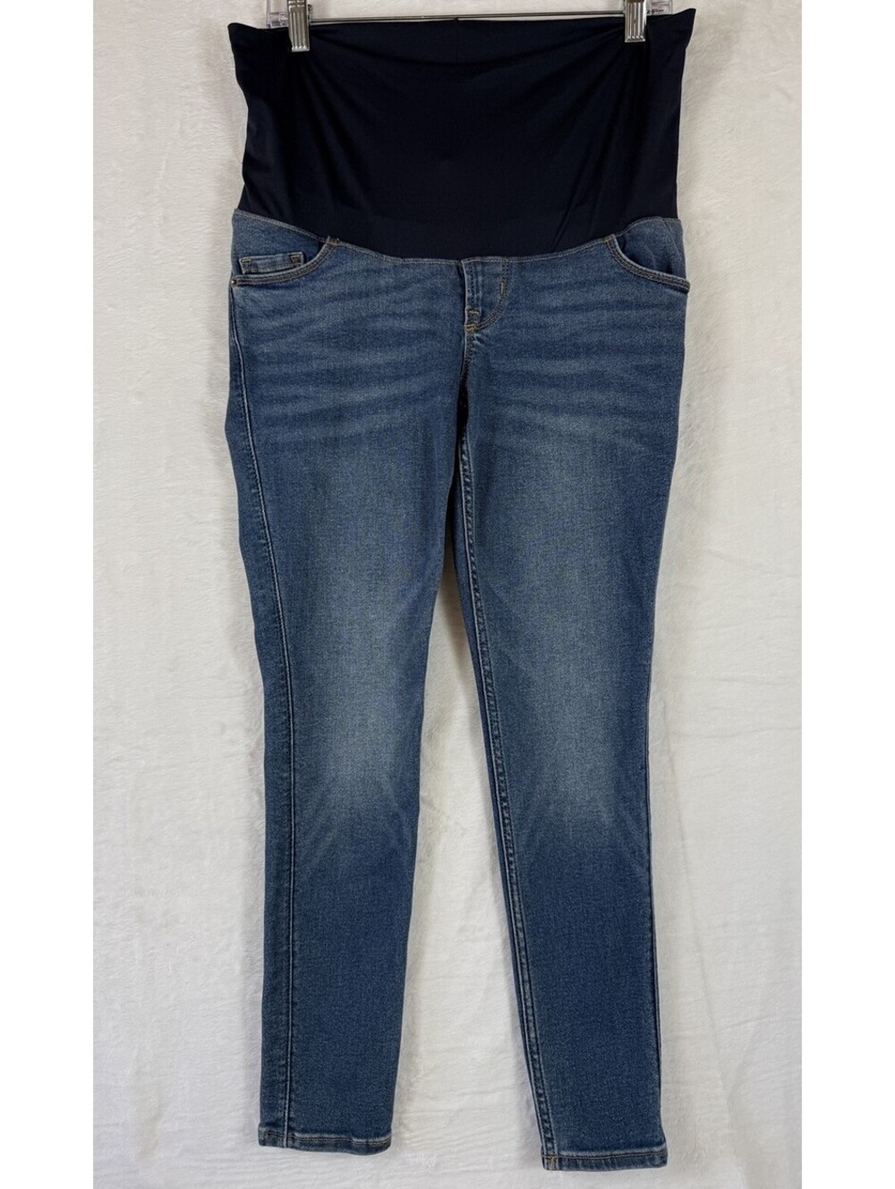Old Navy Maternity Jeans 4 Short Full Panel Skinny Blue Womens